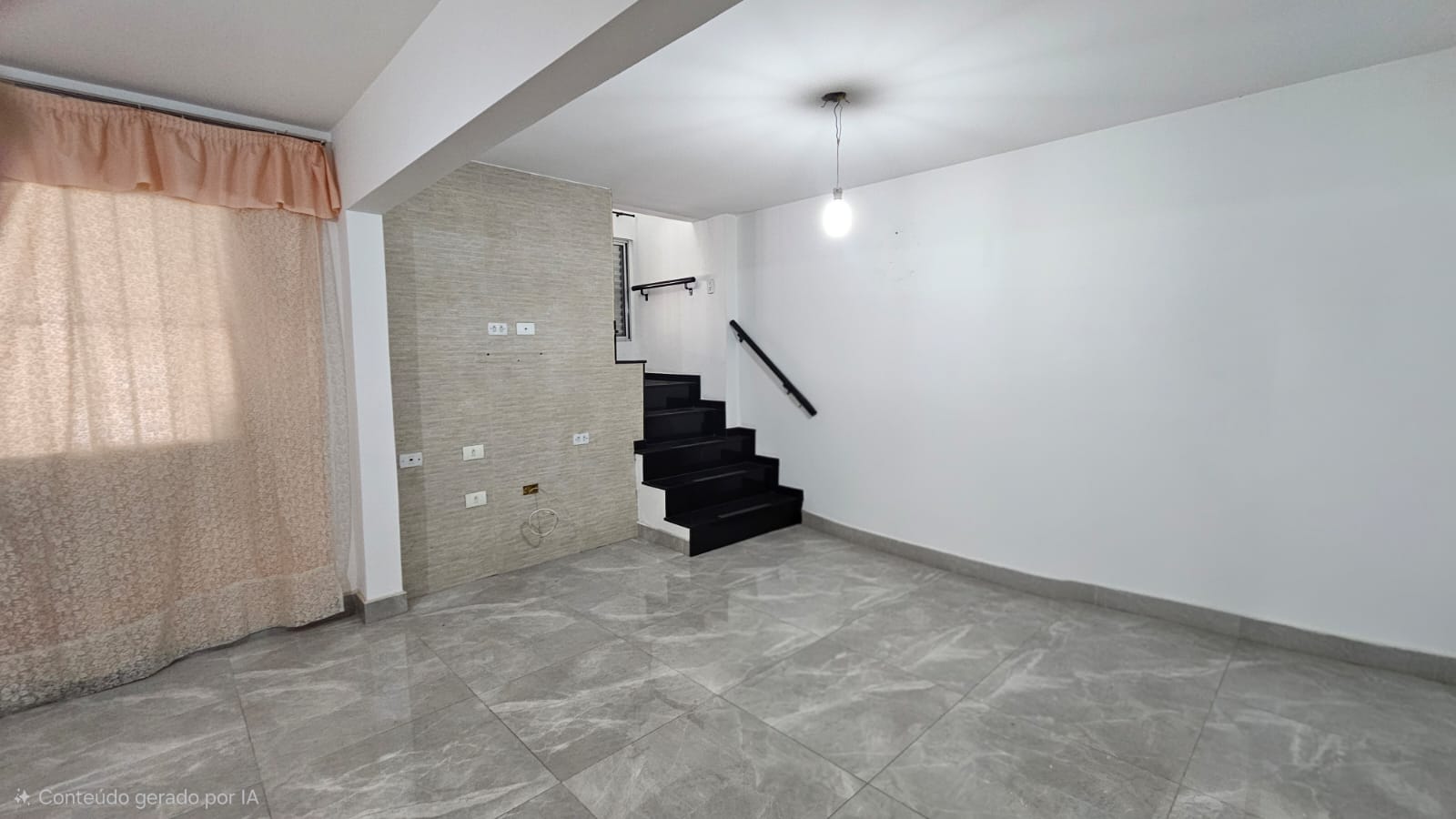 Escada para o piso superior